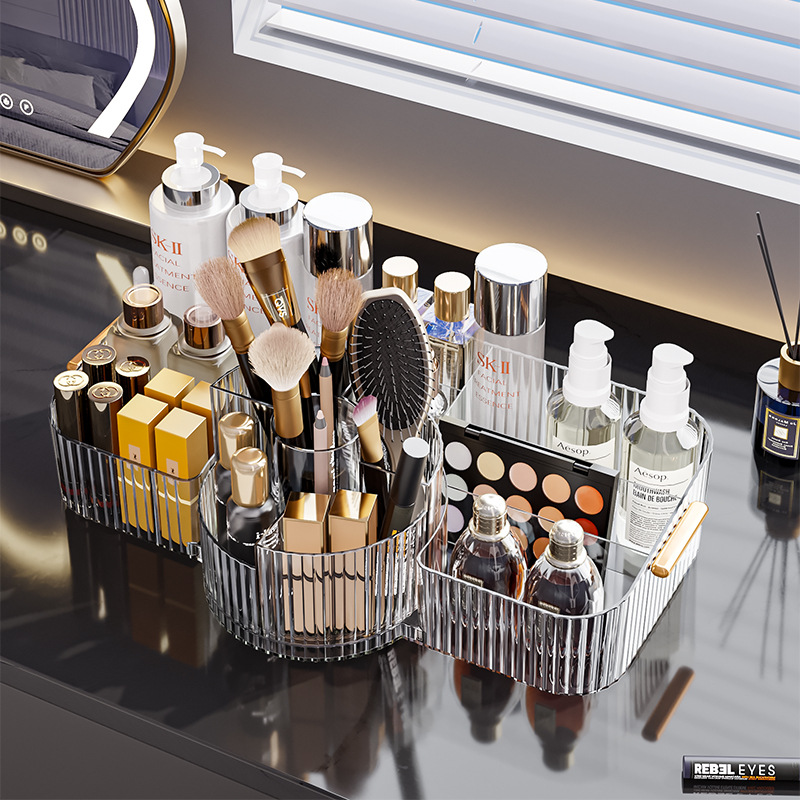 Luxury Skincare And Makeup Brands - 360 Baru ° Kotak Penyimpanan Kosmetik